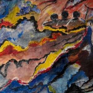 Untitled Acrylic on paper 2022 26 x 20 inch